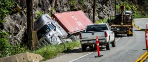 Food truck hits guardrail, crashes off SR-76 in Pauma Valley Image