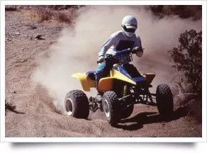 person riding atv