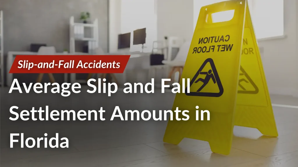 Average Slip and Fall Settlement Amounts in Florida Image