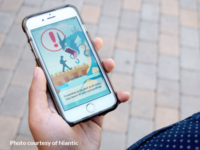 why-the-pokemon-go-craze-could-lead-to-injuries a mobile device displaying the pokemon go app